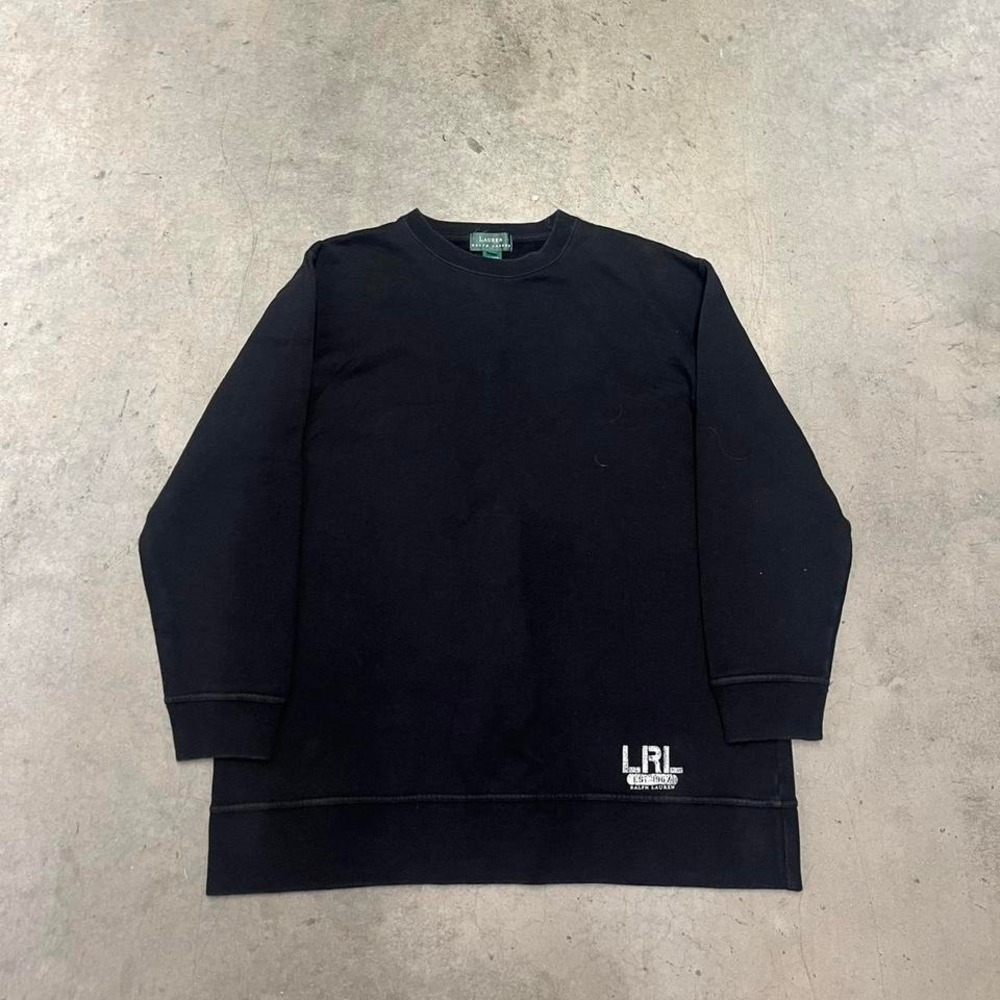 Lauren‎ Ralph Lauren essential  black crew neck sweatshirt